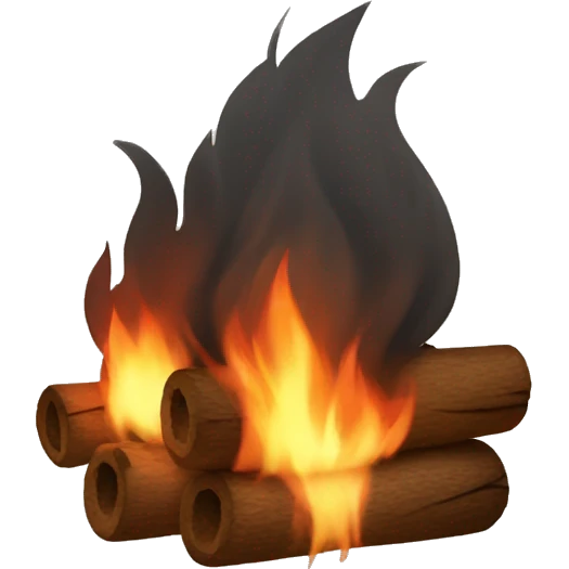 Cozy fire emoji