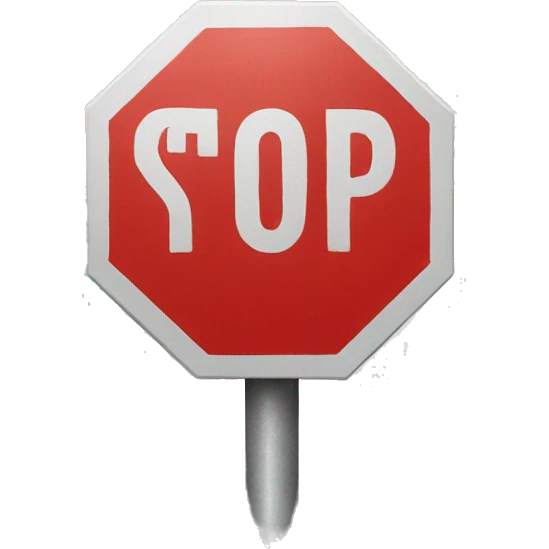 circular stop sign emoji