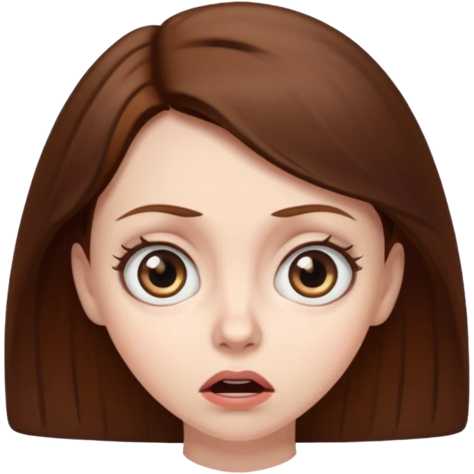 scared lady emoji