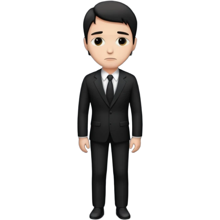 The sad man full body emoji