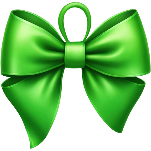 green bow emoji