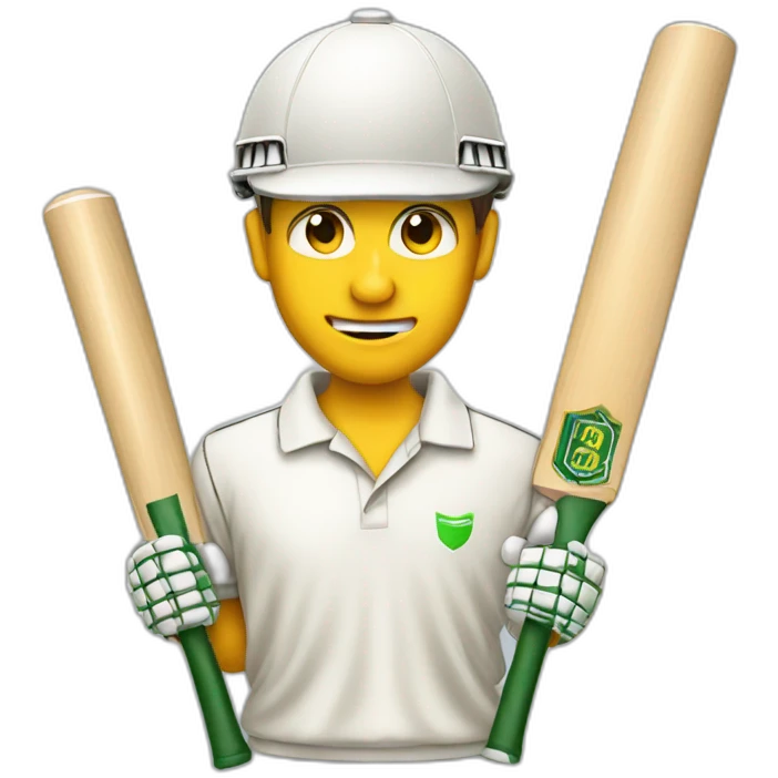 modern cricket set emoji
