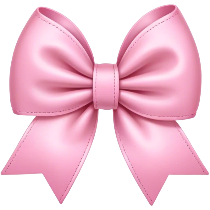 Baby pink colour bow emoji