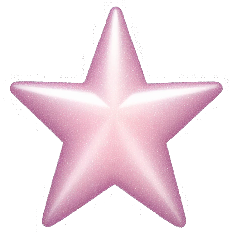 pale pink star sparkle emoji