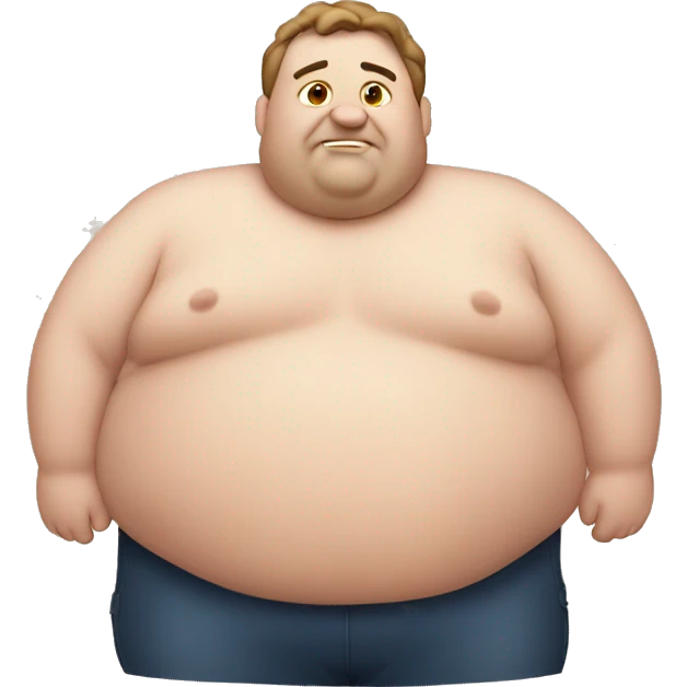 Fat man emoji