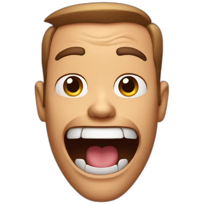 Andrew big mouth  emoji