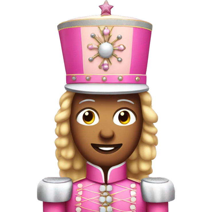Pink nutcracker emoji