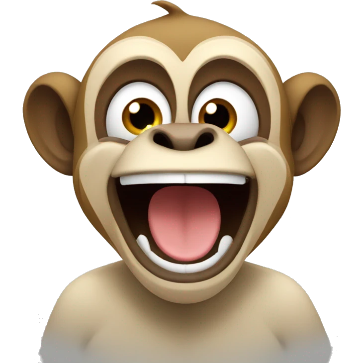 Excited monkey emoji