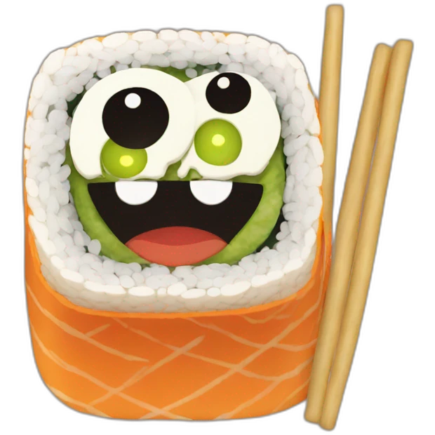 Halloween sushi emoji