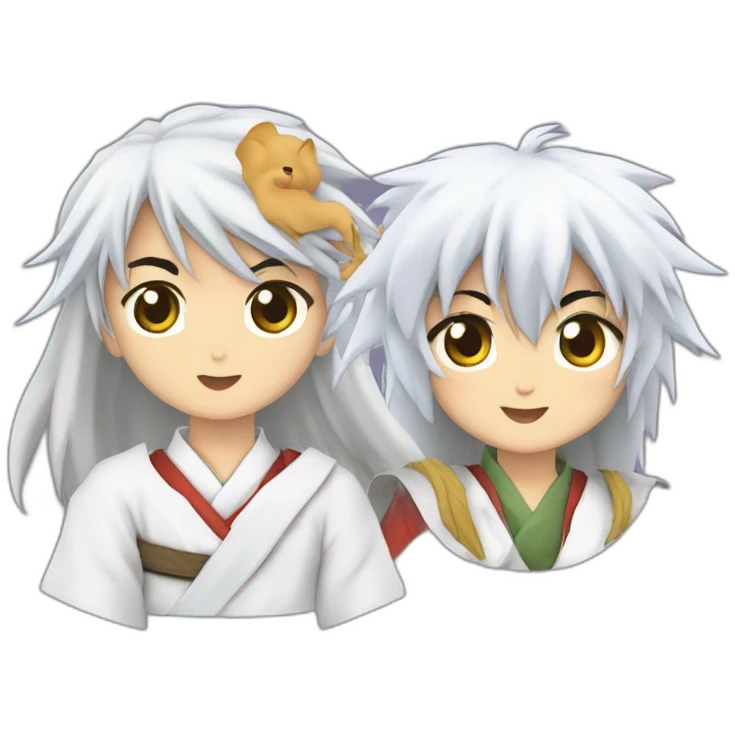Rin and Sesshomaru (Inuyasha) emoji