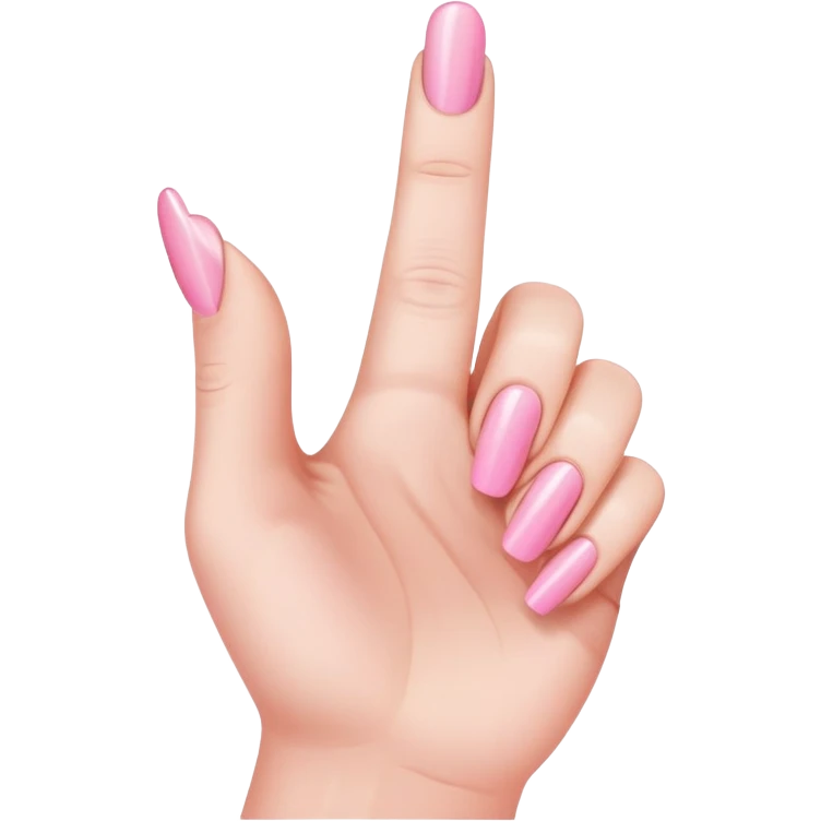 pink middle finger emoji