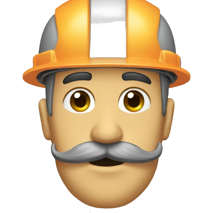 construction crane mustache emoji