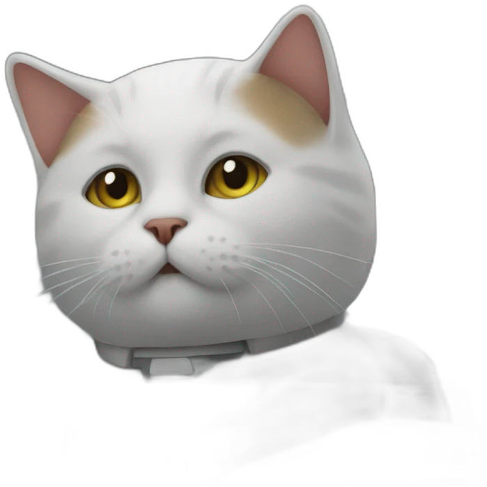 Cat on the starship emoji