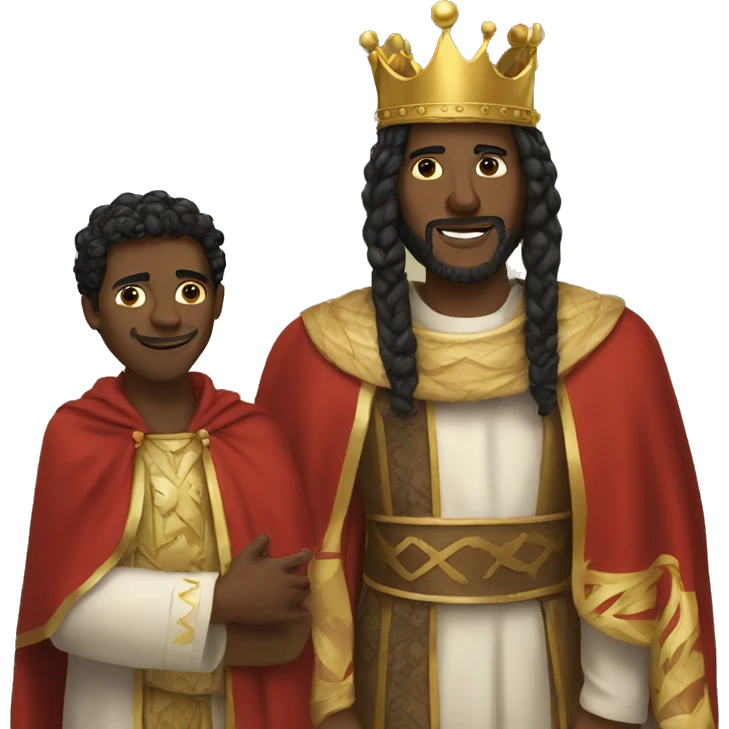 a king visiting a king emoji