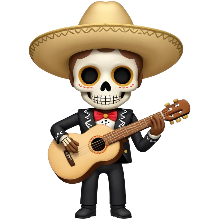 Skeleton mariachi emoji