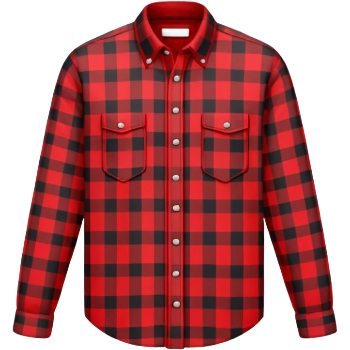Camisa manga longa xadrez  emoji