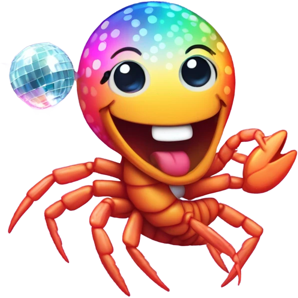 crevette disco emoji