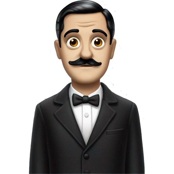 Gomez Addams,cute,showing off, show full body, accessories  emoji