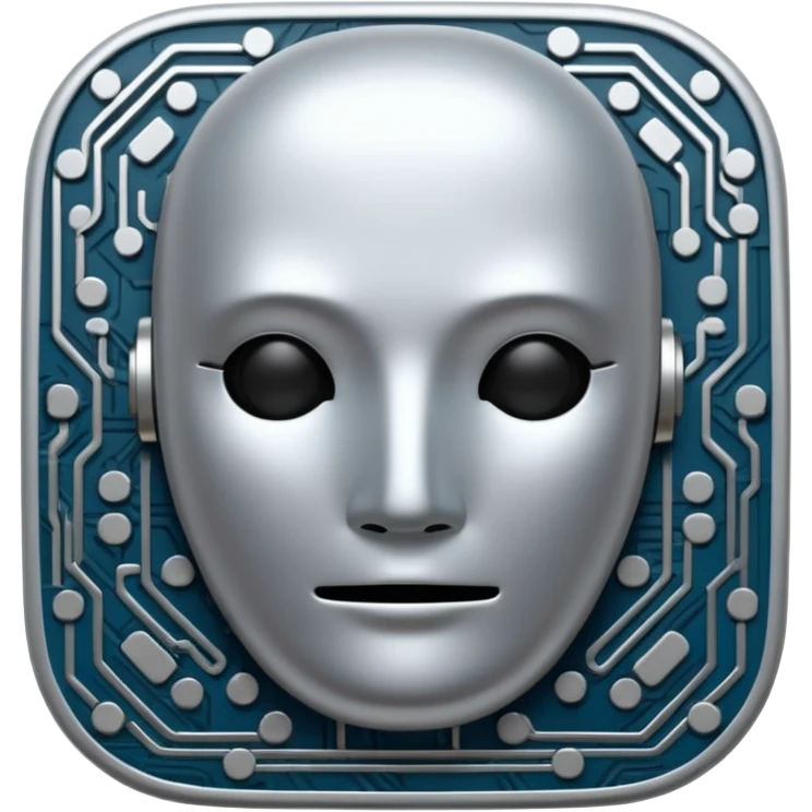 ai chip no face emoji