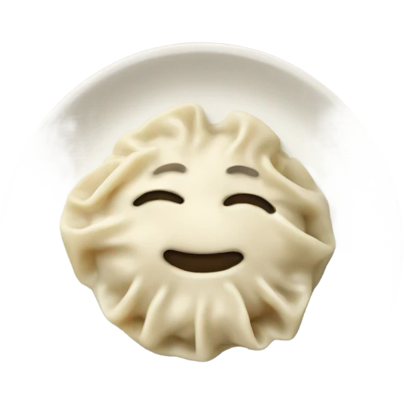 dumplings on a plate emoji