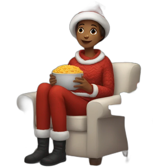 Cozy December holiday emoji