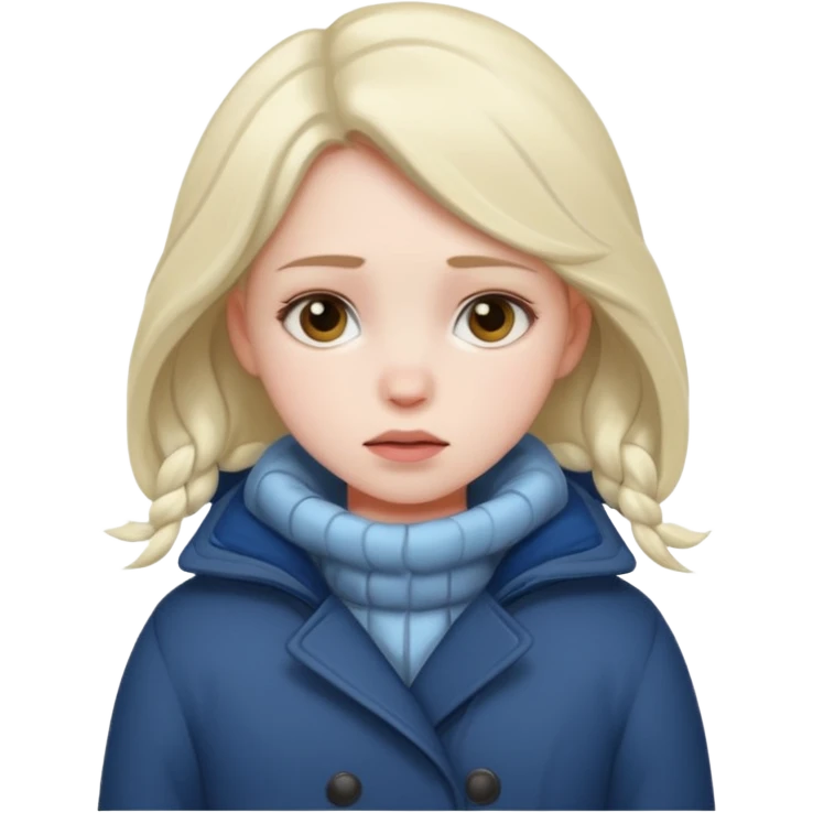 very cold girl emoji