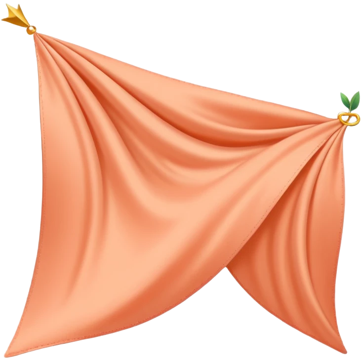 Peach colored birthday banner emoji