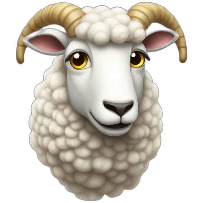 Blasphemous sheep emoji