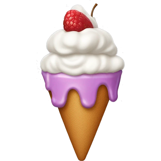 Hipopótamo comiendo helado emoji