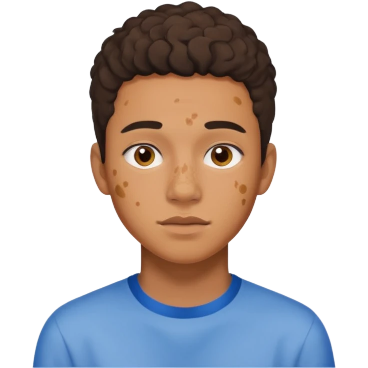 Eden 
homme trans métis
19 ans
 Étudiant en art
acné,

 emoji