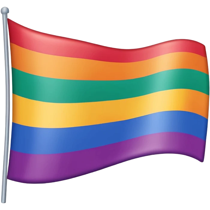 lesbian pride flag, waving, no text emoji