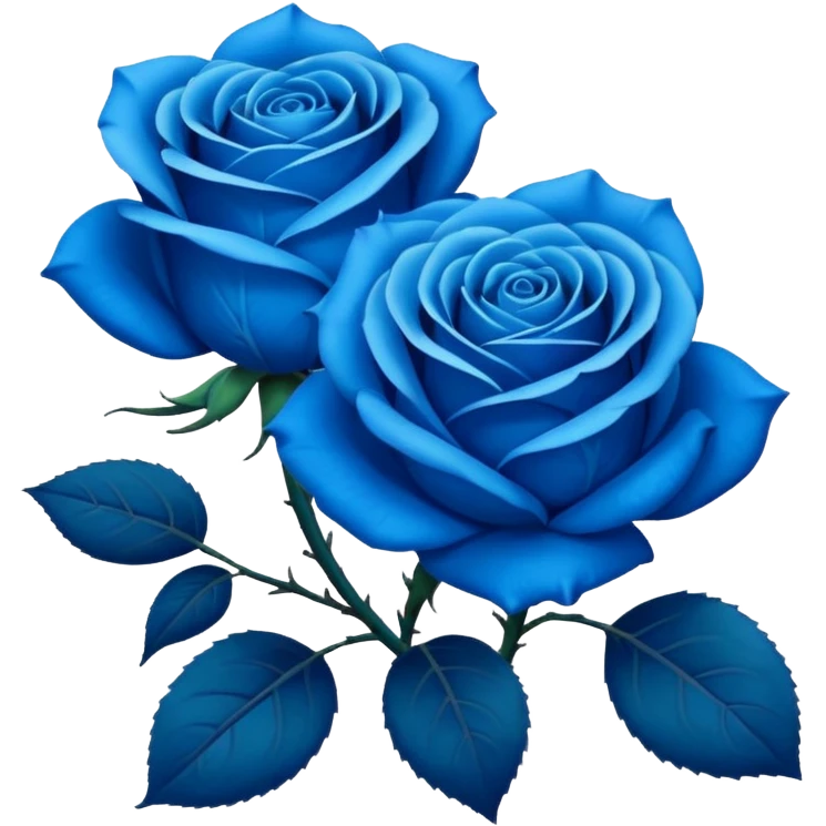 Blue roses emoji