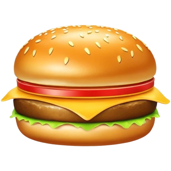 gold burger with shiny gold bun and patty emoji
