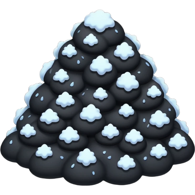black snow emoji