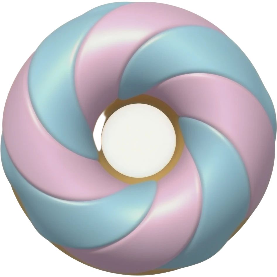 pink and blue pastel donut emoji