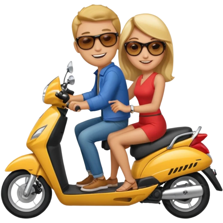 honda dio new byke couple going emoji