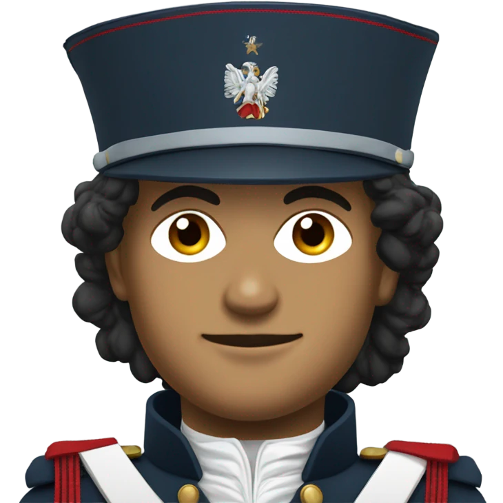 French solider with uniform Napoleon  emoji