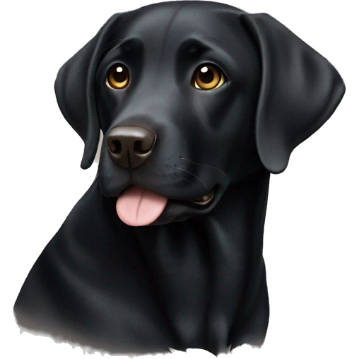 Black Labrador  emoji