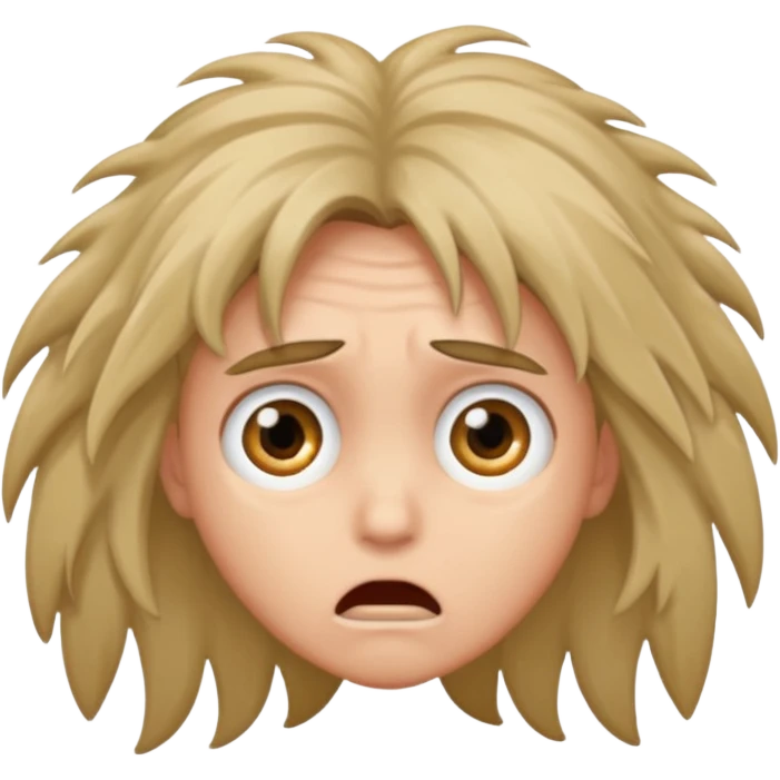 Scared out of mind emoji