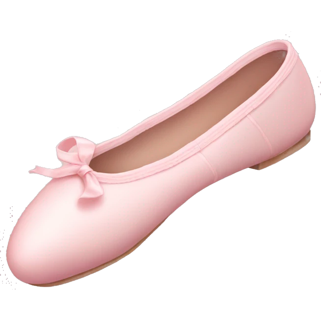 Pale pink ballet shoes emoji