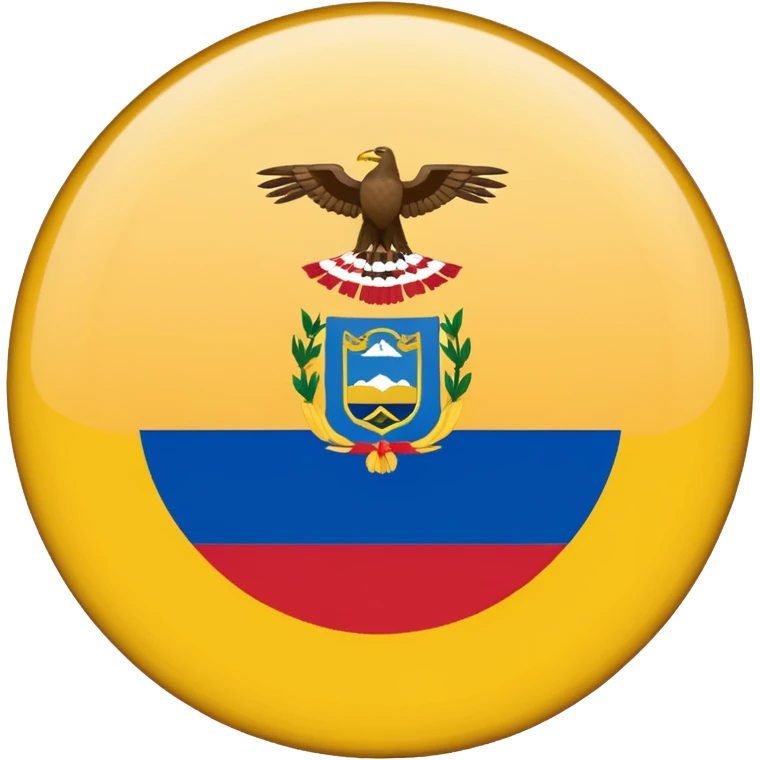 Bandera de colombia circular emoji