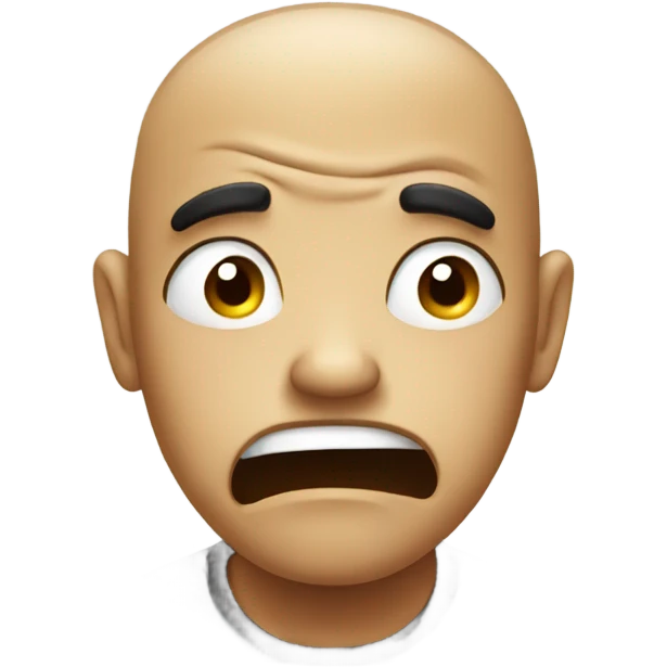 Disgust face emoji