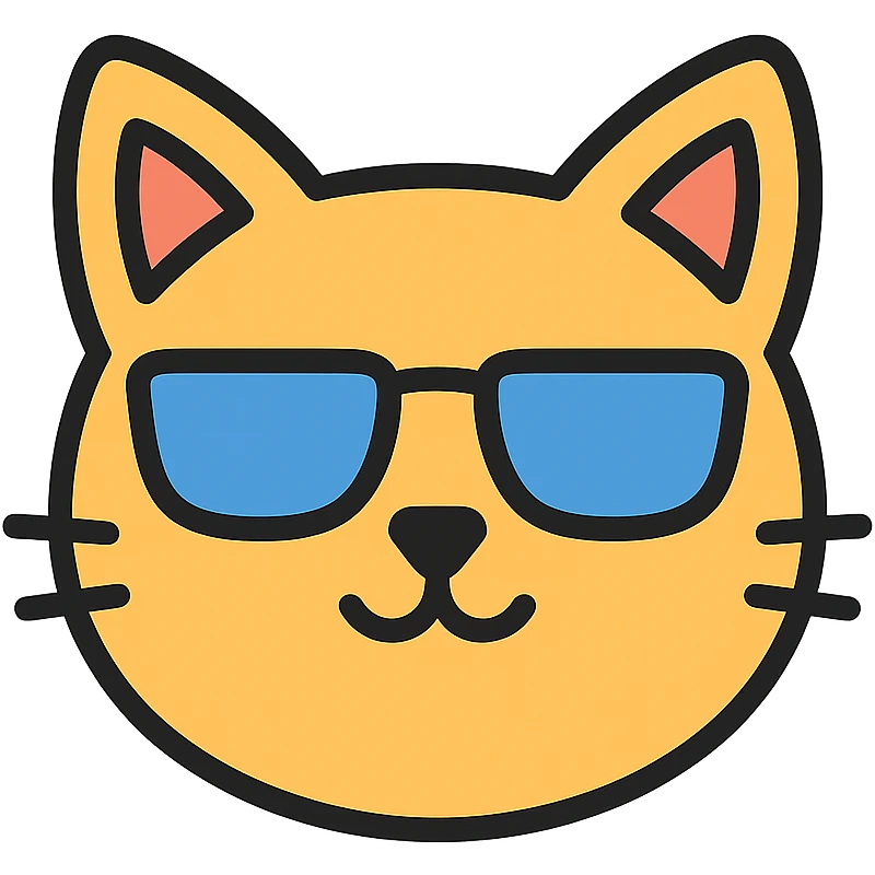 cat wearing sunglasses emoji