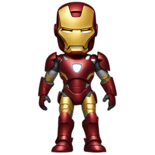 Barack Obama wearing the iron man armor with no helmet  emoji