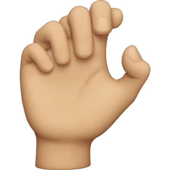 Curved thumb emoji