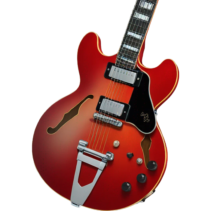 Gibson ES-335 red Guitar emoji