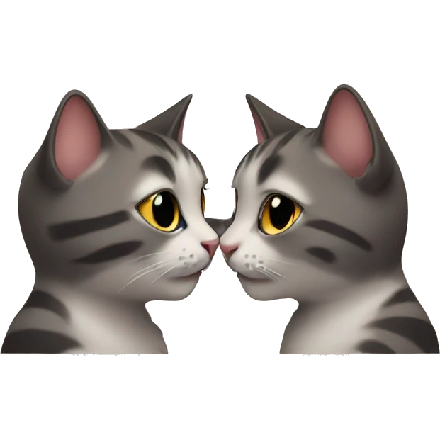 cats kissing emoji