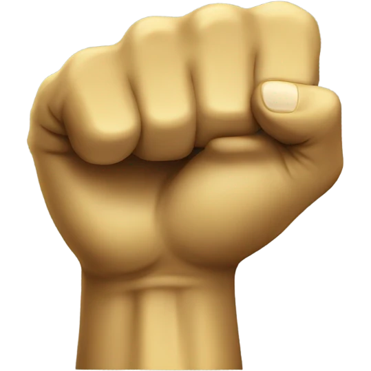 Fist with gold ring emoji