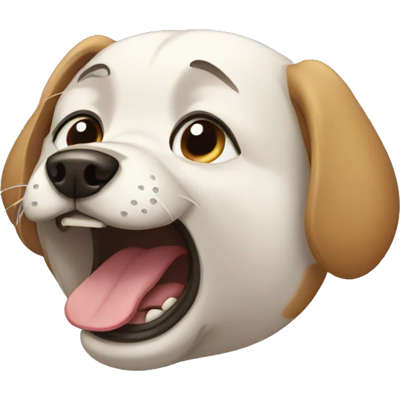 Dog crying emoji