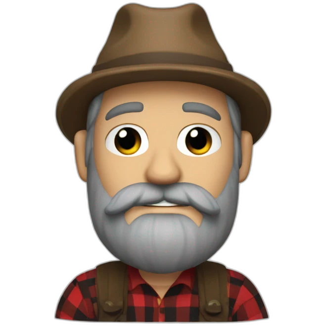 lumberjack from harry potter universe noir emoji